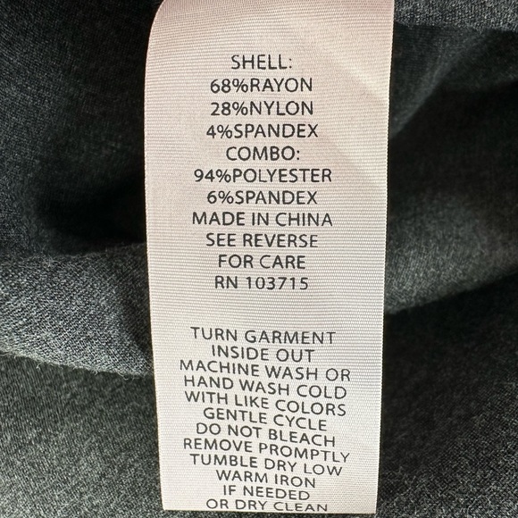 Nanette Lepore Gray Ponte Bell Sleeve Flounce Hem Velvet Trim Dress Size 10 - Picture 11 of 15